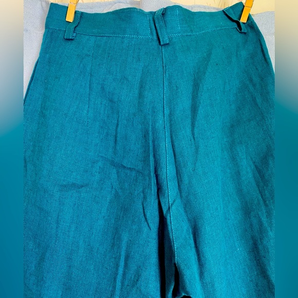 Teal Linen Pants XS OffOn - Picture 5 of 7
